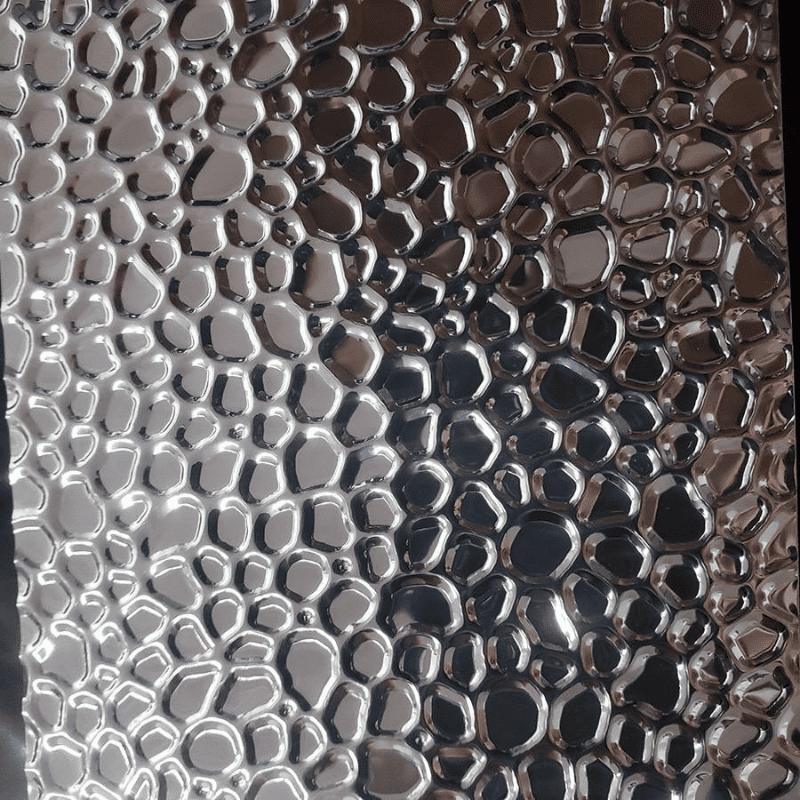 Рифленый алюминиевый лист и лист с тиснением «апельсиновая корка» (Stucco)